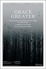 Grace Greater SATB choral sheet music cover Thumbnail